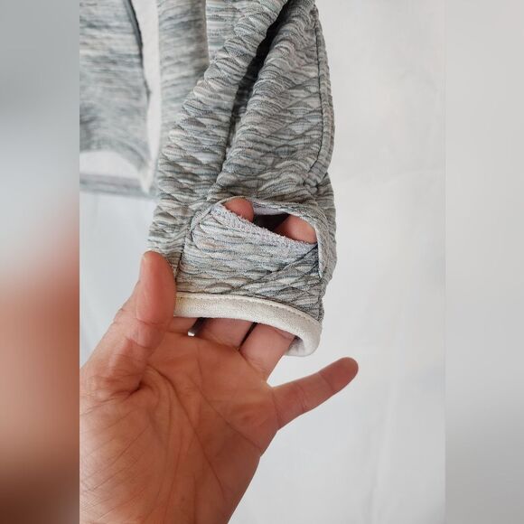 Athleta Grey Zipper Hoodie Jacket size S - Picture 8 of 8